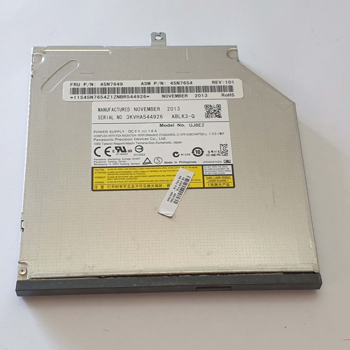 Lenovo ThinkPad T540p internes DVD RW Brenner Laufwerk Optical Drive UJ8E2