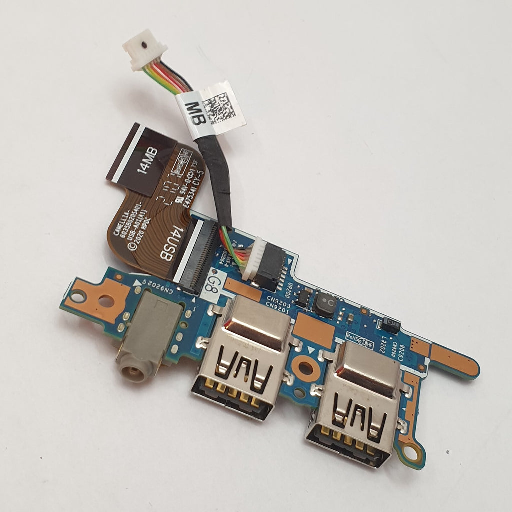 HP Elitebook 840 G8 USB Audio Board I/O Platine USB Port Headset Anschluss
