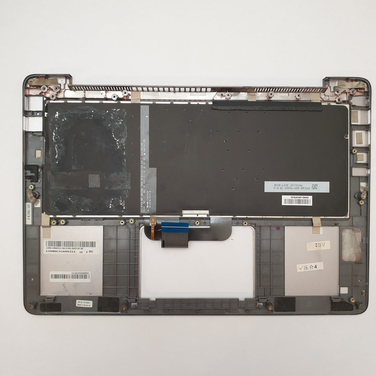 ASUS Zenbook UX410U Handauflage Tastatur Französisch AZERTY Palmrest Backlit – Bild 2