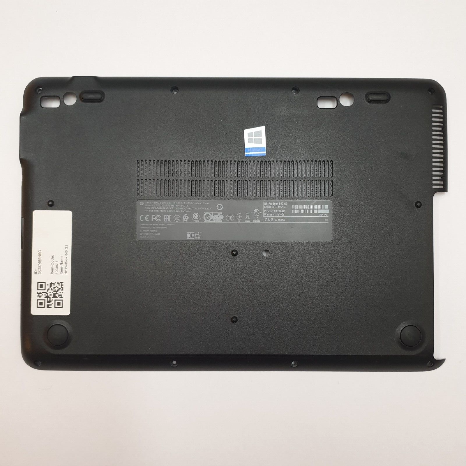 HP ProBook 640 G2 Gehäuse Unterschale Unterteil Bottom Base Cover Ersatzteil