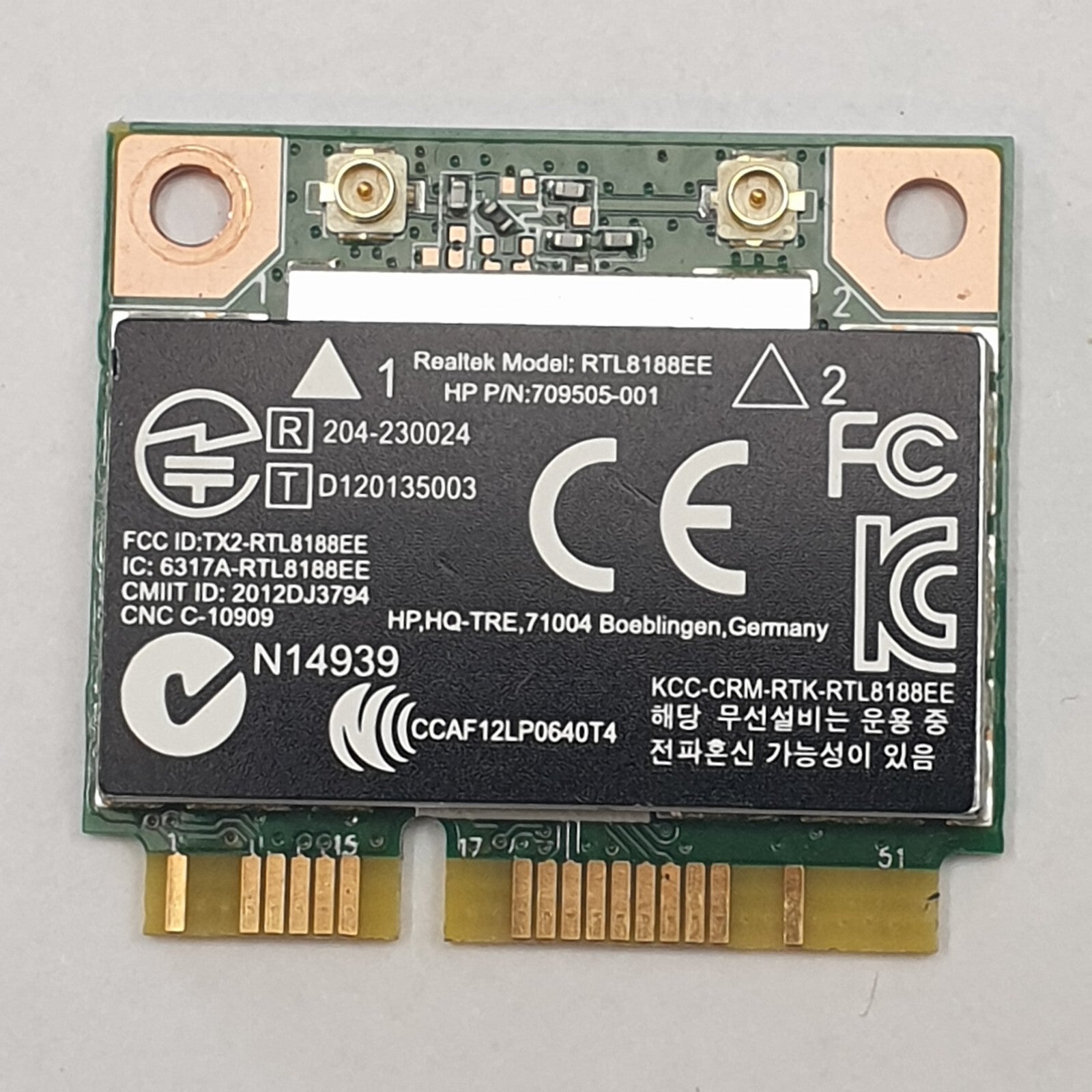 HP Pavilion 17-e WLAN Karte Wifi Realtek RTL8188EE Wireless Netzwerkkarte