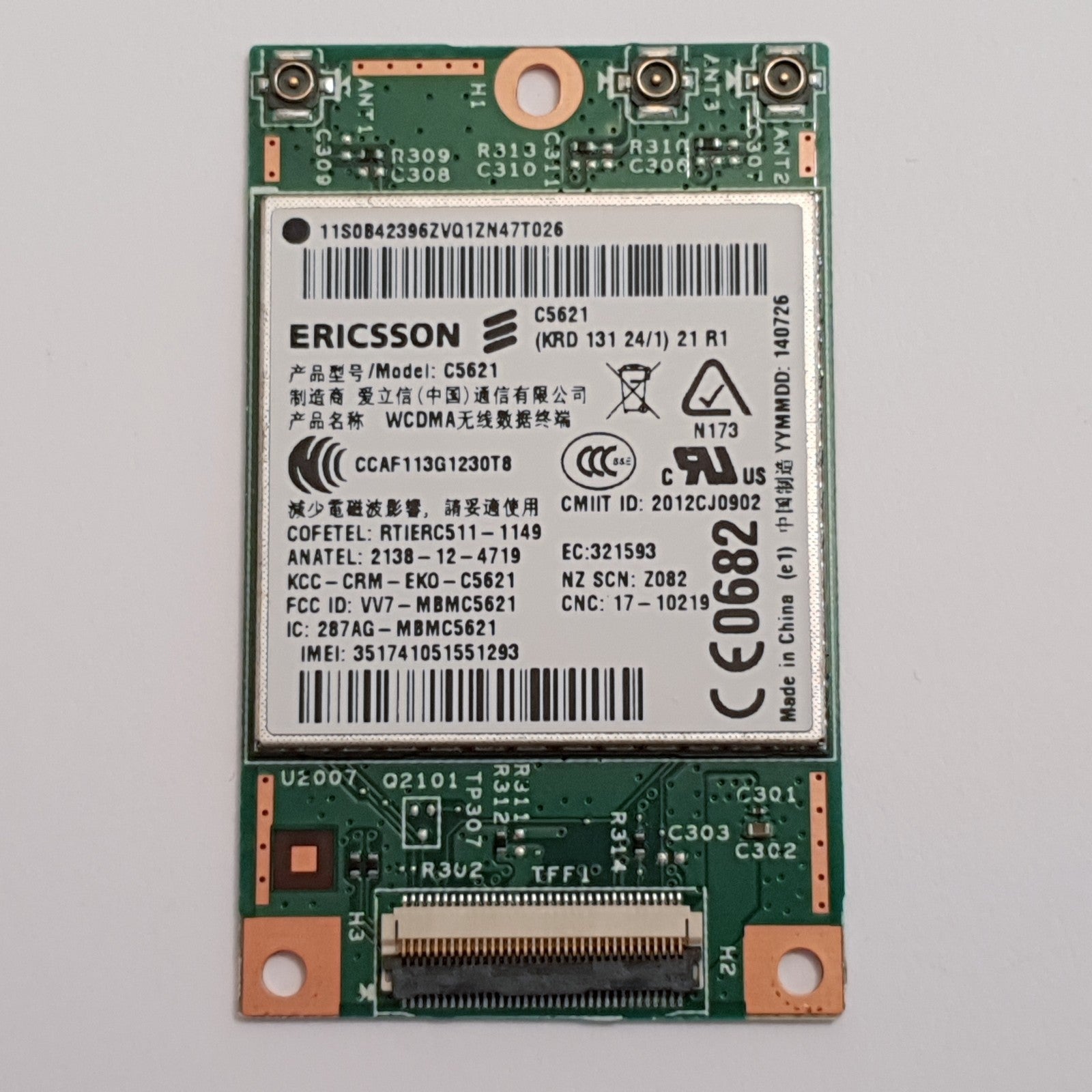Lenovo ThinkPad X1 Helix WWAN Karte Ericsson C5621 3G Modul