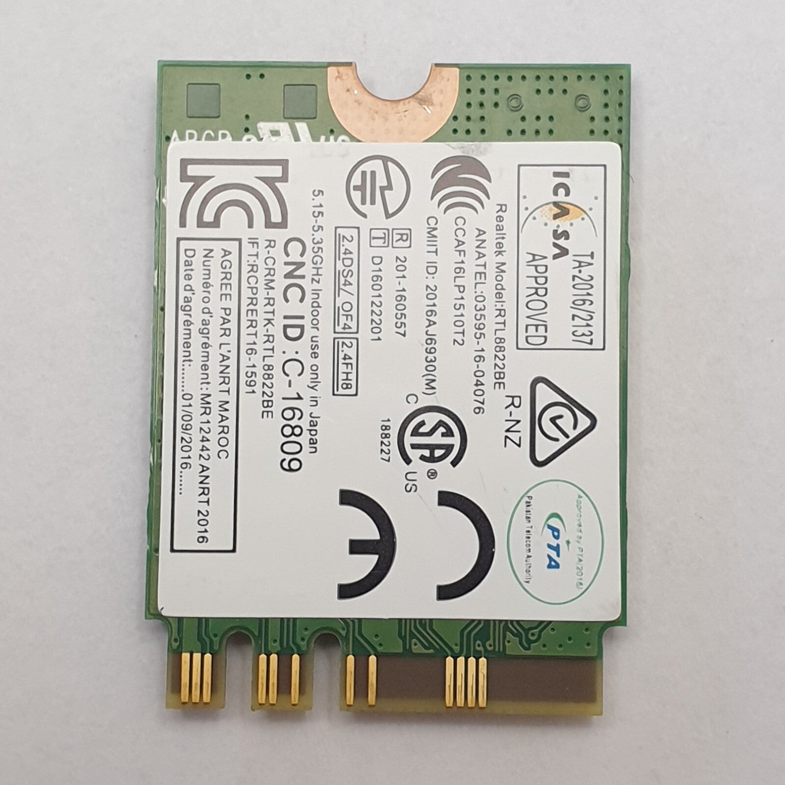 Lenovo ThinkPad A285 WLAN Bluetooth Karte RTL8822BE 01AX712 – Bild 2