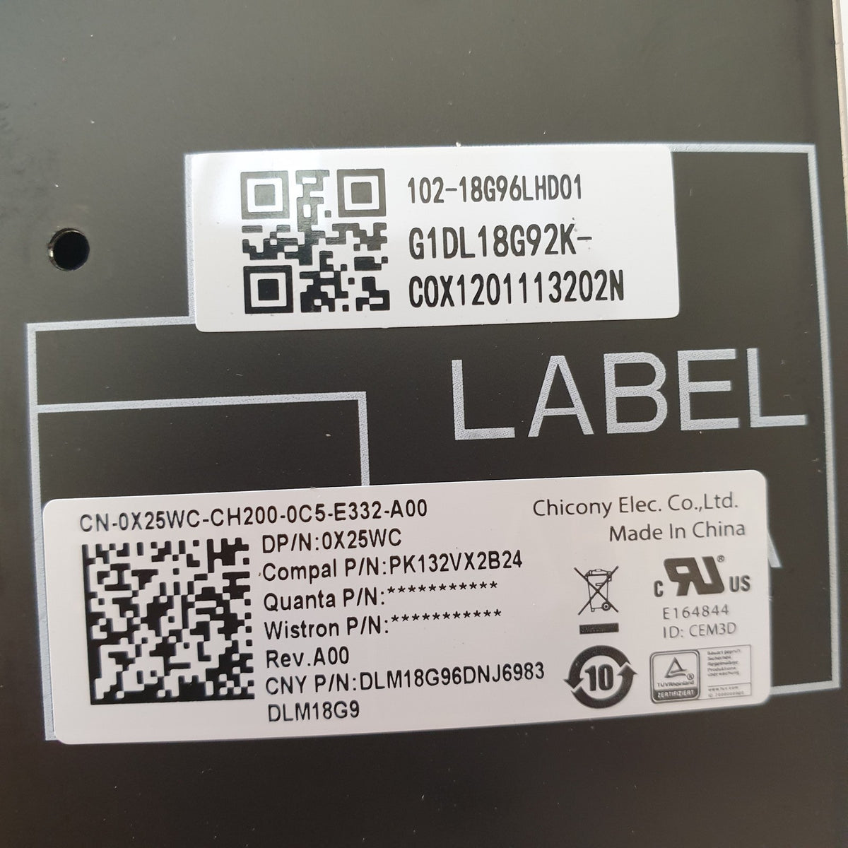 Dell Latitude 5510 Tastatur Nordic QWERTY Beleuchtet Keyboard Pointer Backlit