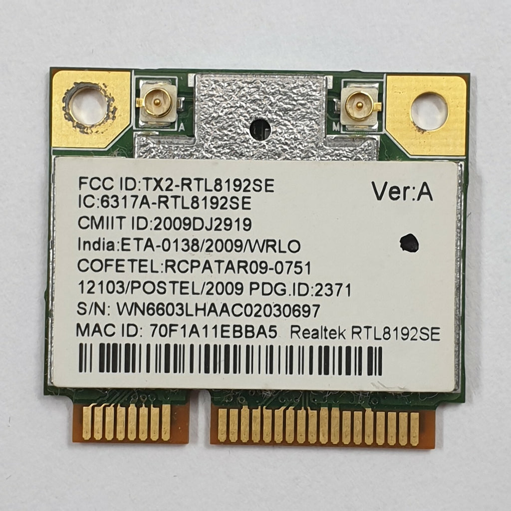 Packard Bell EasyNote TM81-SB WLAN Karte Realtek RTL8192SE Wireless Modul