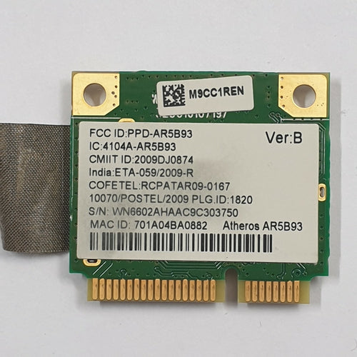 Acer Aspire 7715Z WLAN Karte Wifi Atheros AR5B93 Wireless Network Adapter – Bild 2