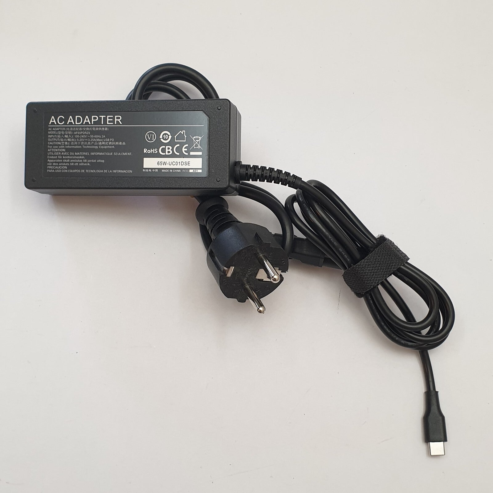 USB-C 65 W Netzteil Ladegerät für Notebook Laptop AC Adapter USB PD – Bild 2