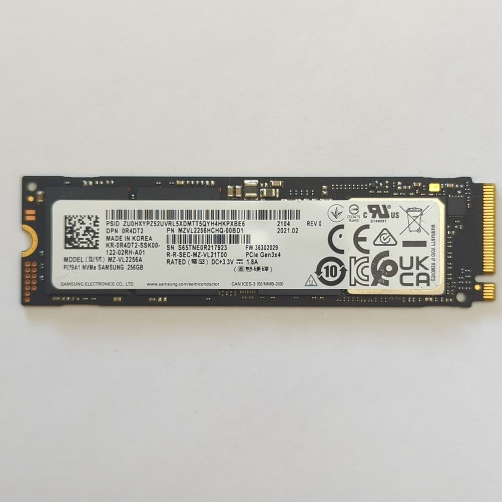 Samsung 256GB Festplatte PM9A1 256 GB M.2 SSD NVMe PCIe Gen3x4