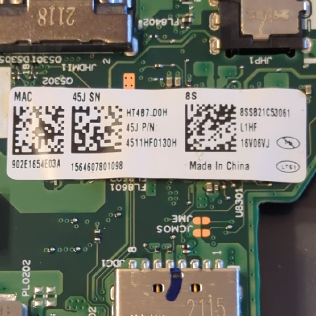 Lenovo ThinkPad T15 Gen 2 Mainboard NVIDIA MX450 CPU i7-1165G7 2.80GHz G2 – Bild 3