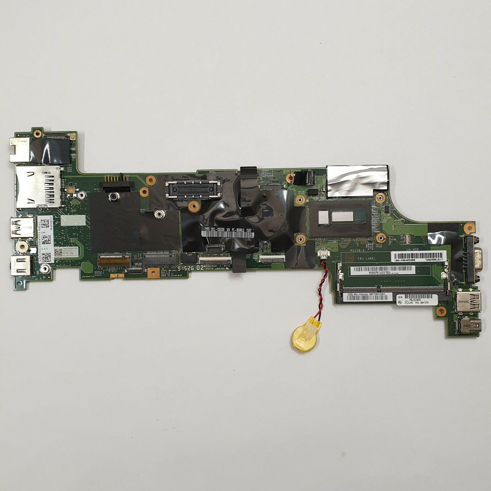 Lenovo ThinkPad X250 Mainboard CPU i5-5200U 2.20GHz 4GB RAM Motherboard