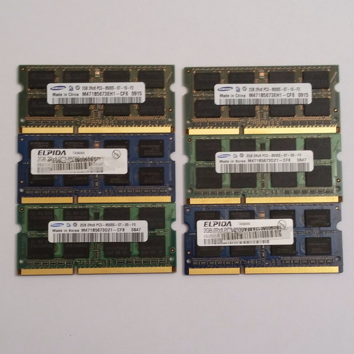 2GB (1x2GB) PC3-8500S Notebook Samsung 2GB DDR3 1066 SODIMM RAM 1x2GB Laptop