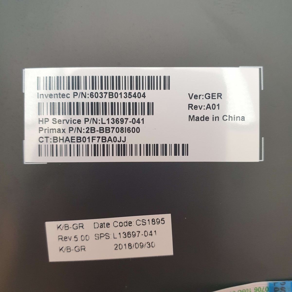 HP EliteBook 830 G5 Deutsch QWERTZ Tastatur Deutsch QWERTZ mit Backlit