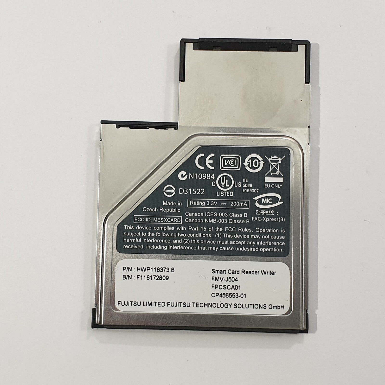 Fujitsu Lifebook T730 SmartCard Smart Card Reader Writer Modul Smartcard – Bild 2