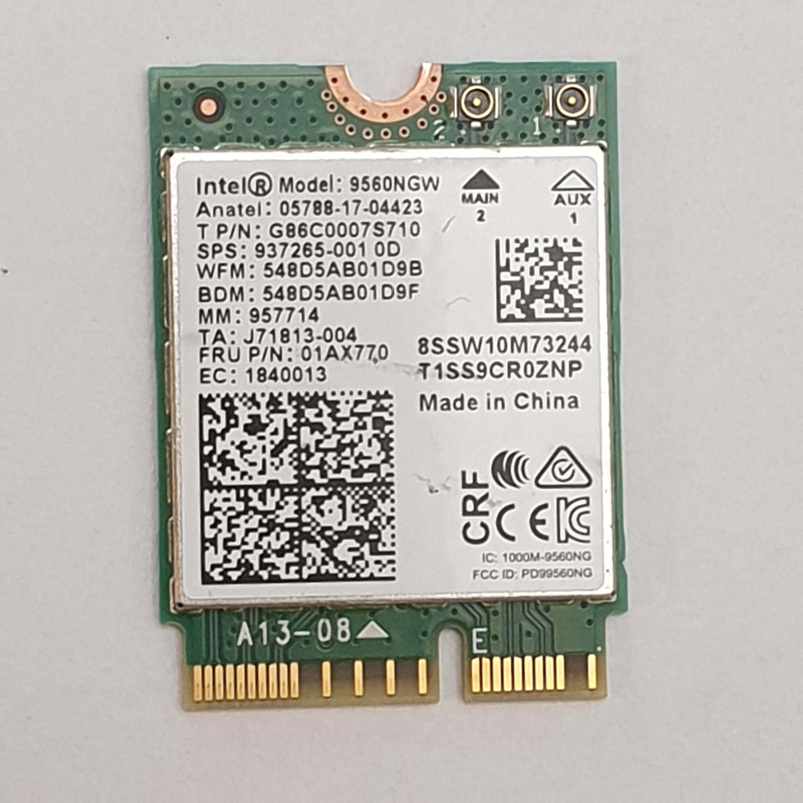 Fujitsu Lifebook U939X WLAN Karte WiFi Bluetooth M.2 2230 Wireless Adapter