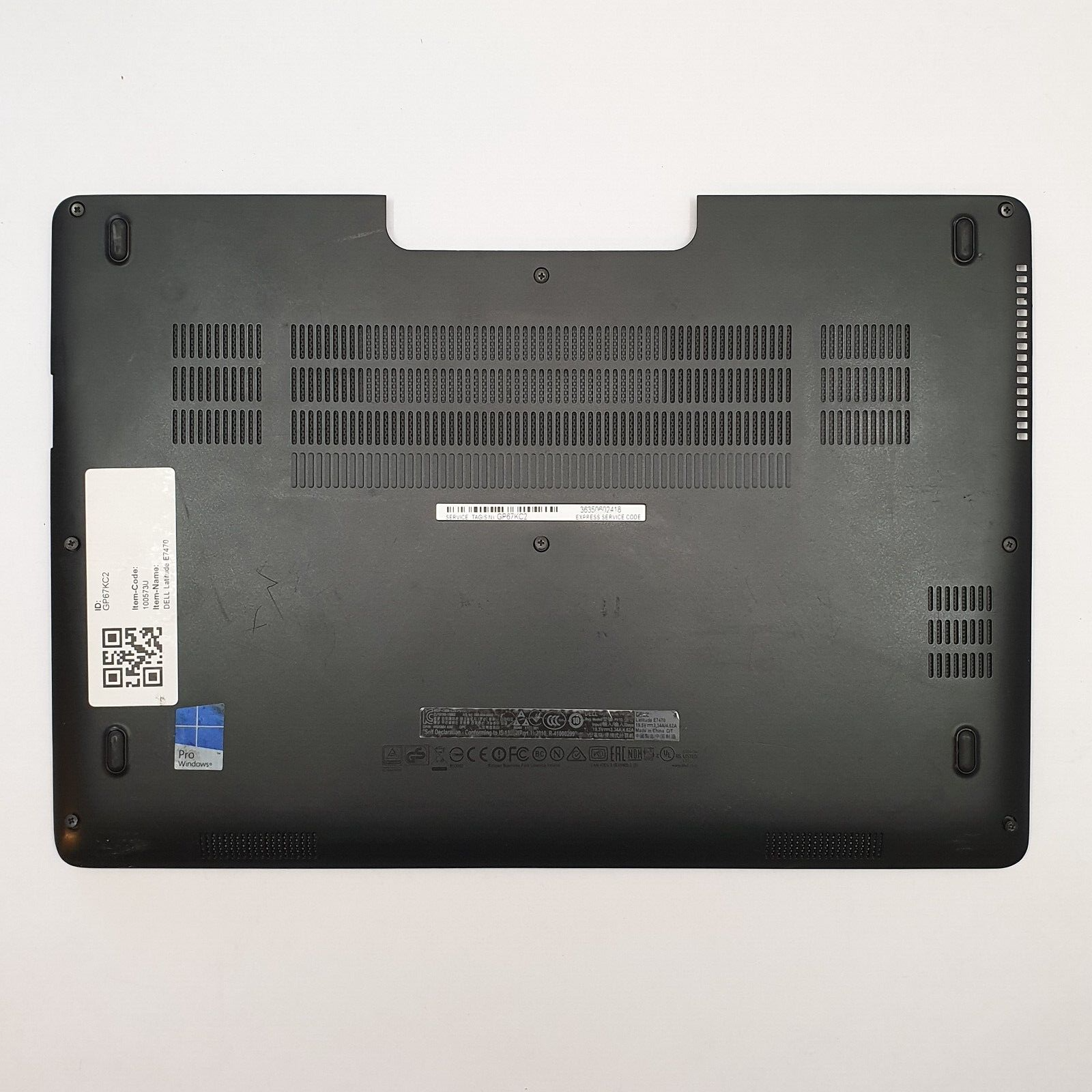 Dell Latitude E7470 Gehäuse Unterschale Unterteil Bottom Base Cover Ersatzteil