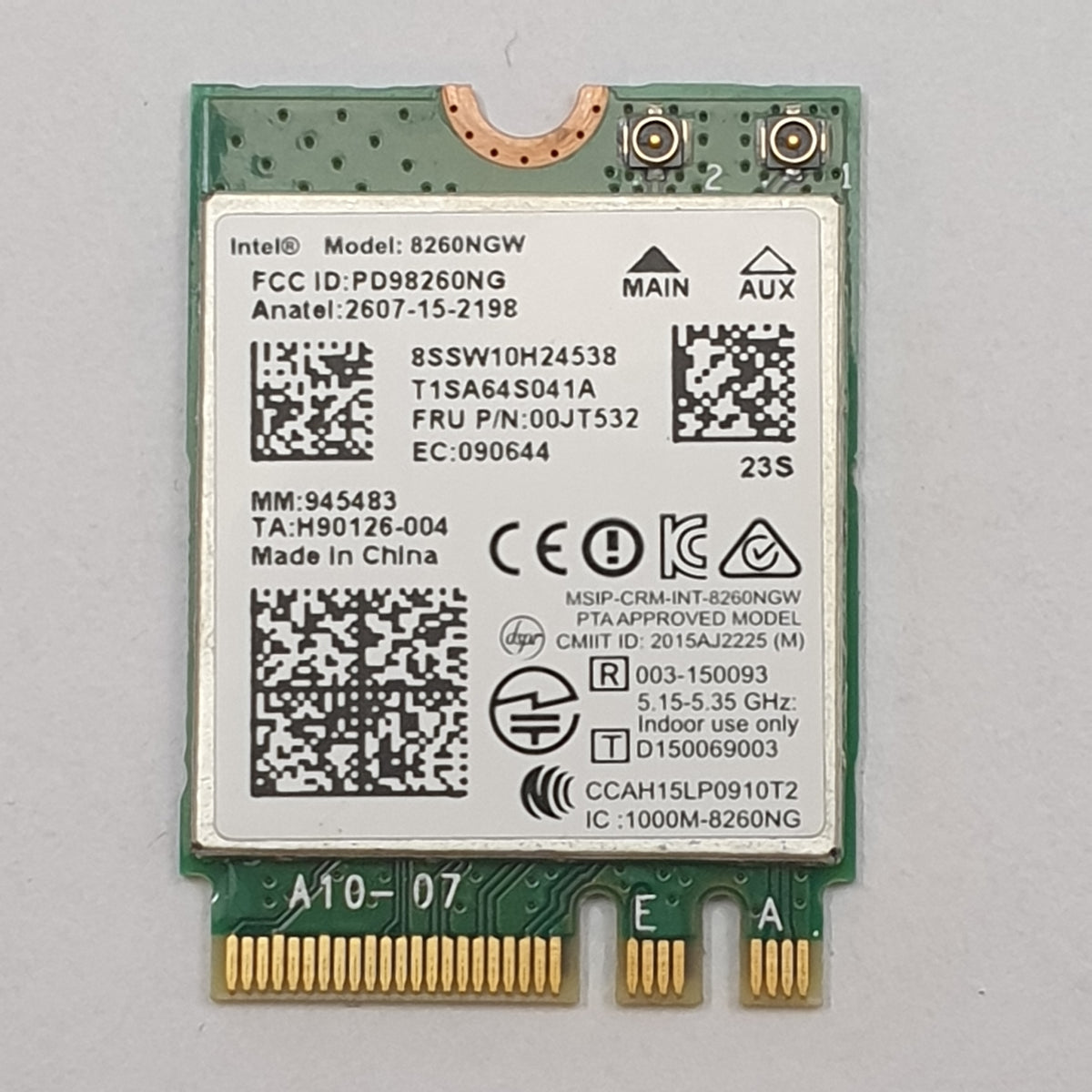 Lenovo ThinkPad L460 WLAN Bluetooth Karte Intel 8260NGW Wireless Modul