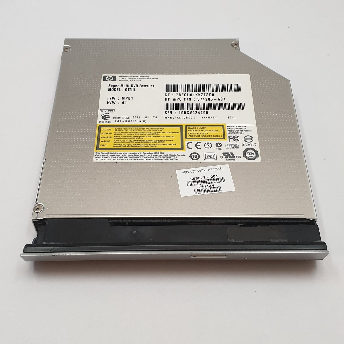 HP Pavilion DV6 3300 DVD Laufwerk Super Multi Rewriter Brenner SATA