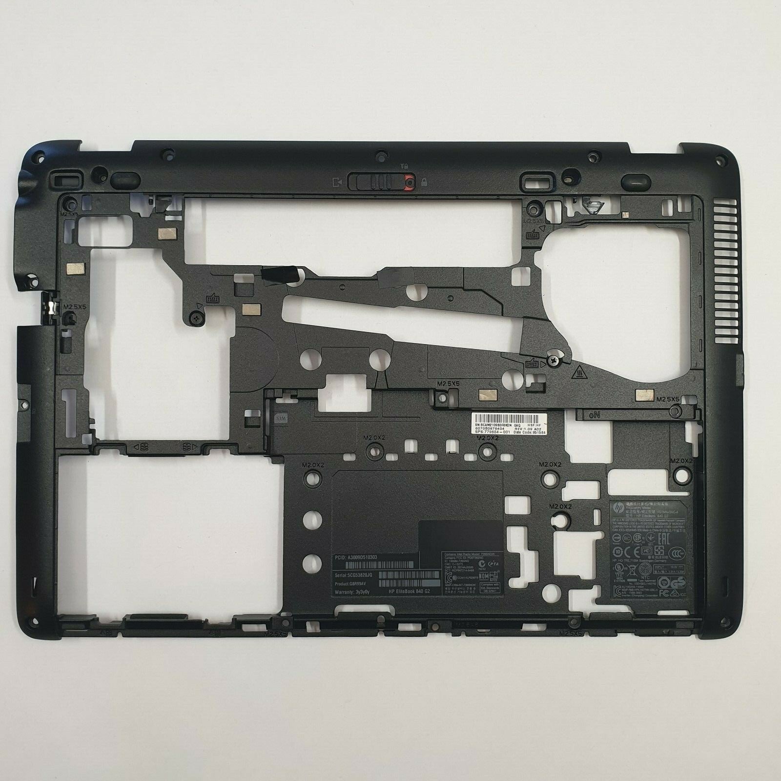 HP EliteBook 840 G2 Gehäuse Unterschale Unterteil Bottom Base Cover Ersatzteil