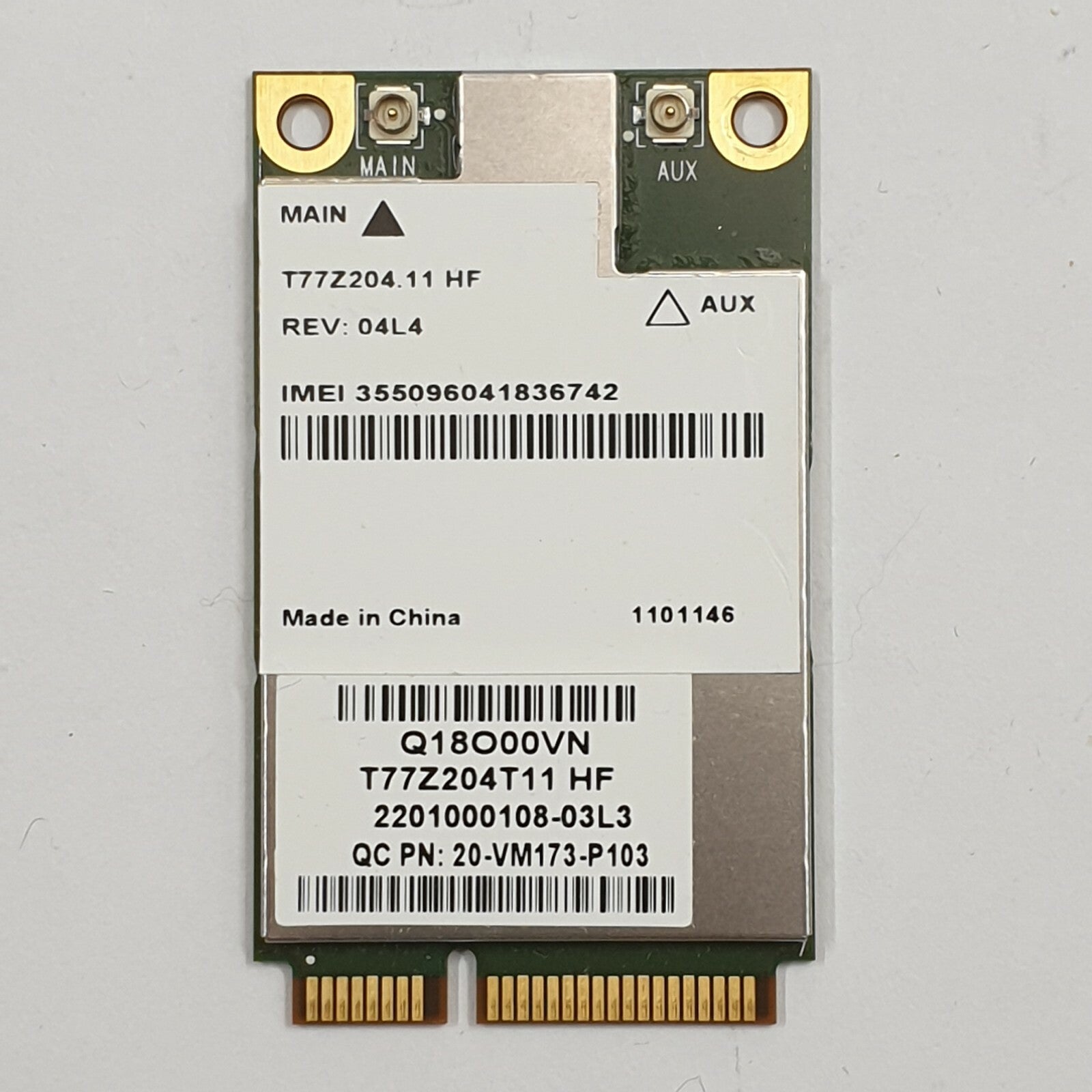 Fujitsu Lifebook S761 WWAN Karte 3G Sierra Wireless MC8305 3G WWAN Karte UMTS