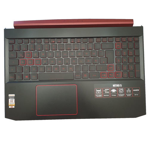 Acer Nitro 5 AN515-XX Palmrest Oberteil DE Tastatur Touchpad Palm Rest Gehäuse