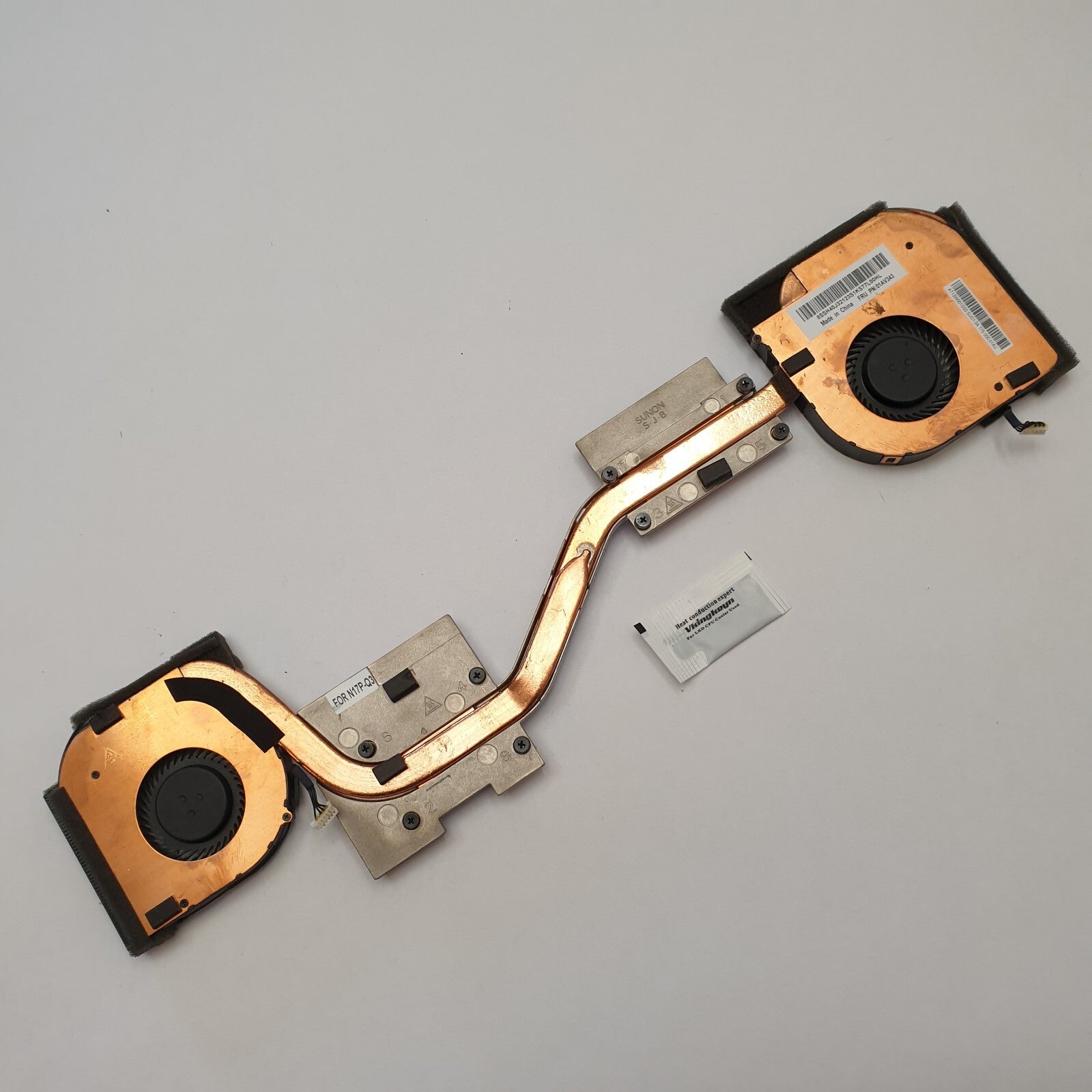 Lenovo ThinkPad P51 P50 Kühler Lüfter Heatsink Fan mit Wärmeleitpaste