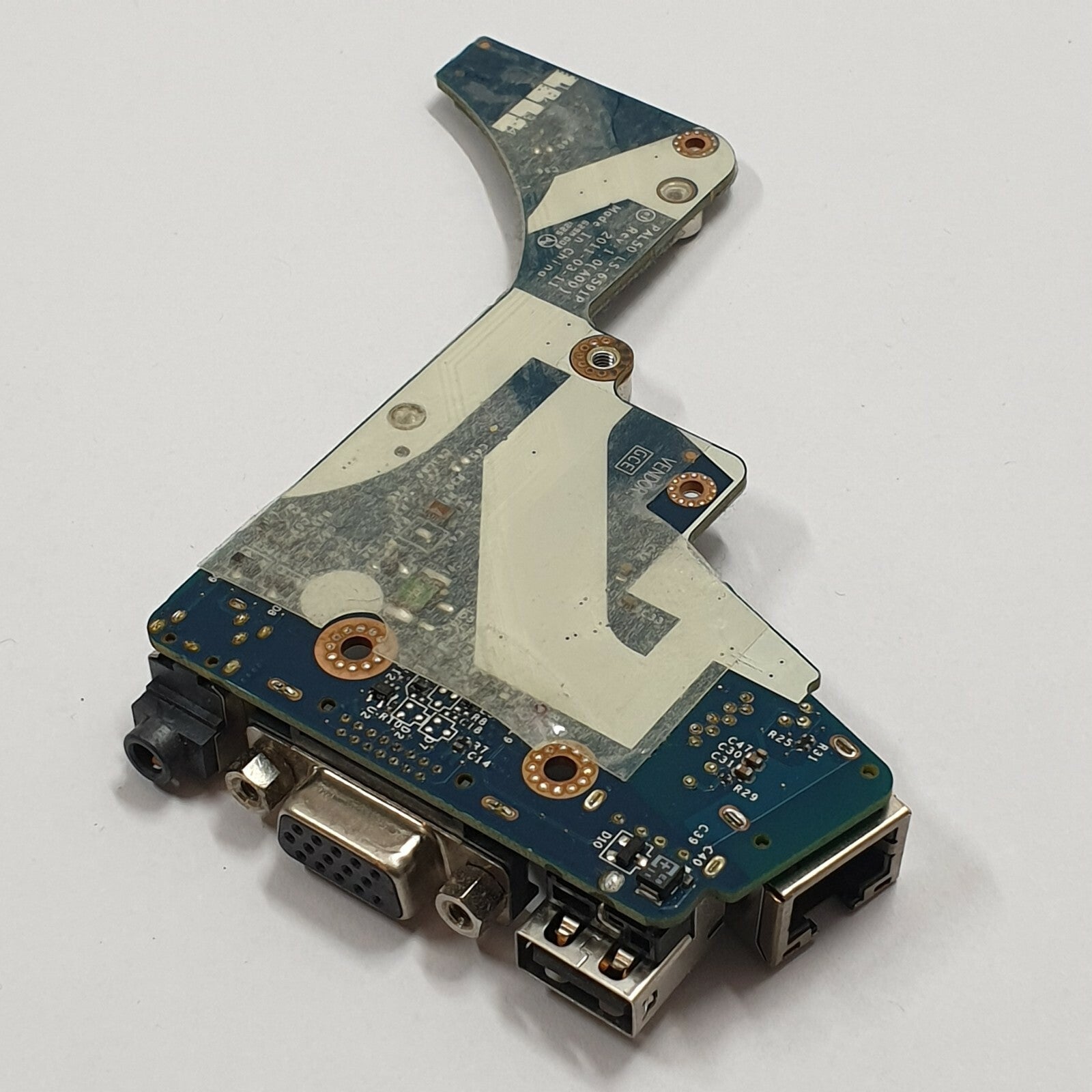 Dell Latitude E6420  USB Audio VGA LAN Port Board LS-6591P