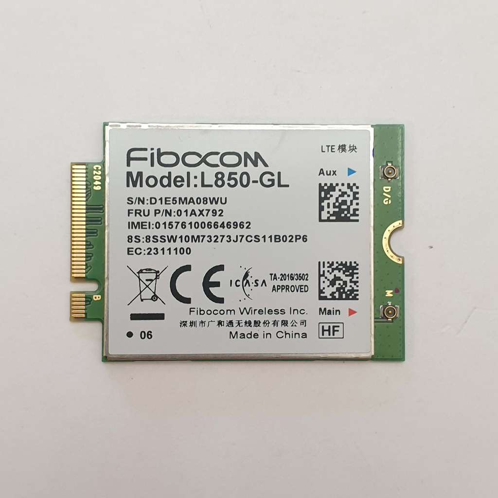 Lenovo ThinkPad X1 Yoga Gen 5 WWAN LTE Karte Modul