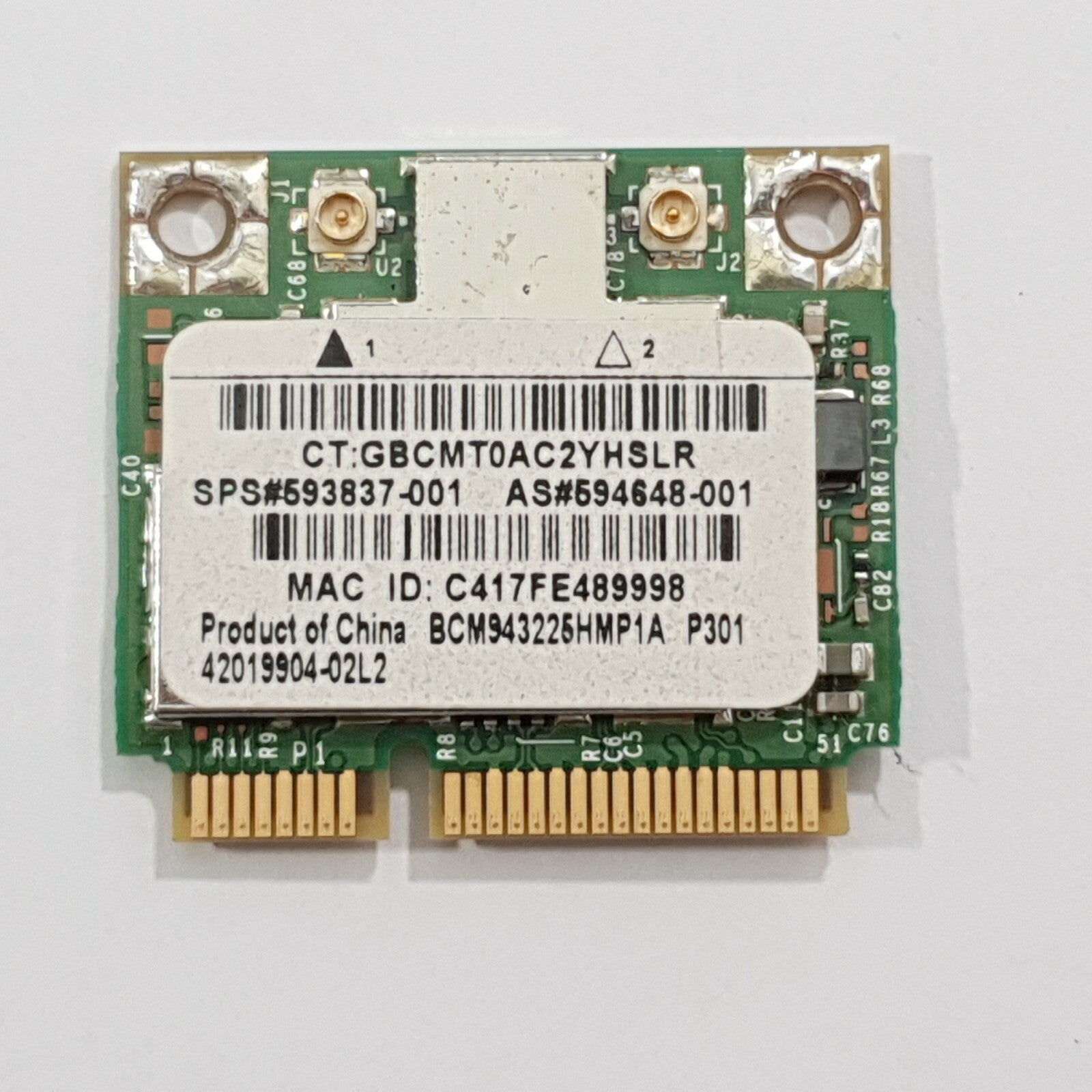 HP Pavilion dv7 3000 WLAN Karte Broadcom BCM943225HMP1A Wireless Netzwerkkarte