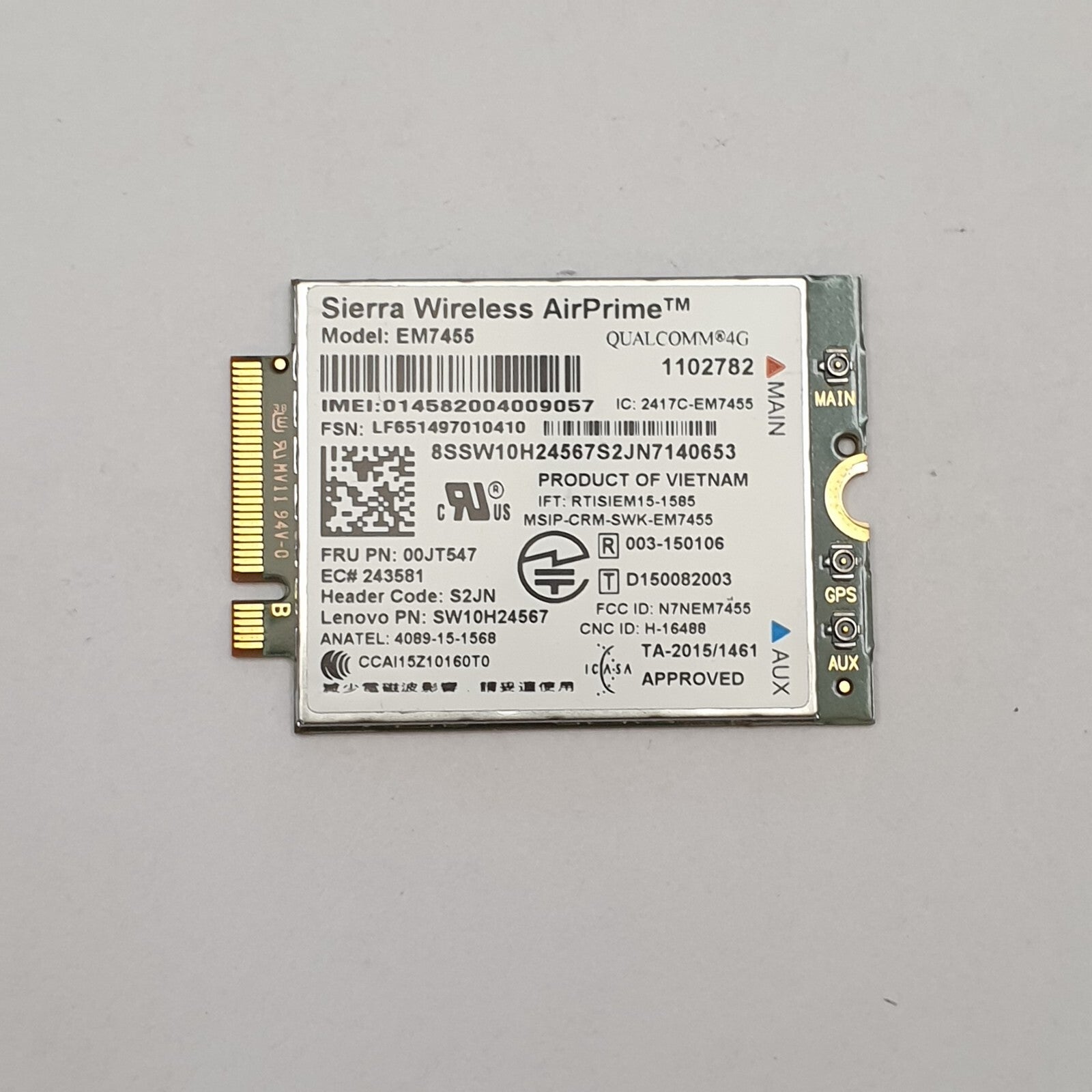 Lenovo ThinkPad L460 WWAN Karte 4G Sierra Wireless EM7455 4G LTE WWAN Karte
