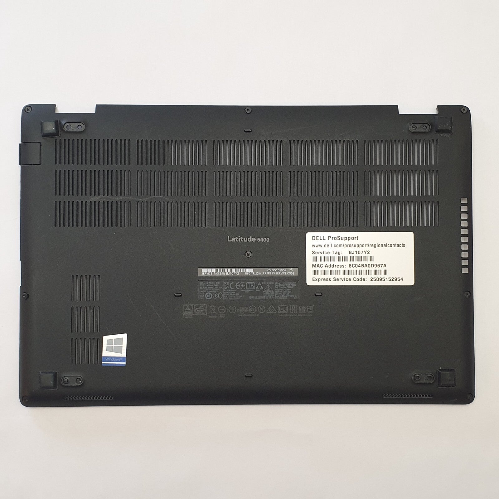 Dell Latitude 5400 Gehäuse Unterschale Unterteil Bottom Base Cover Ersatzteil