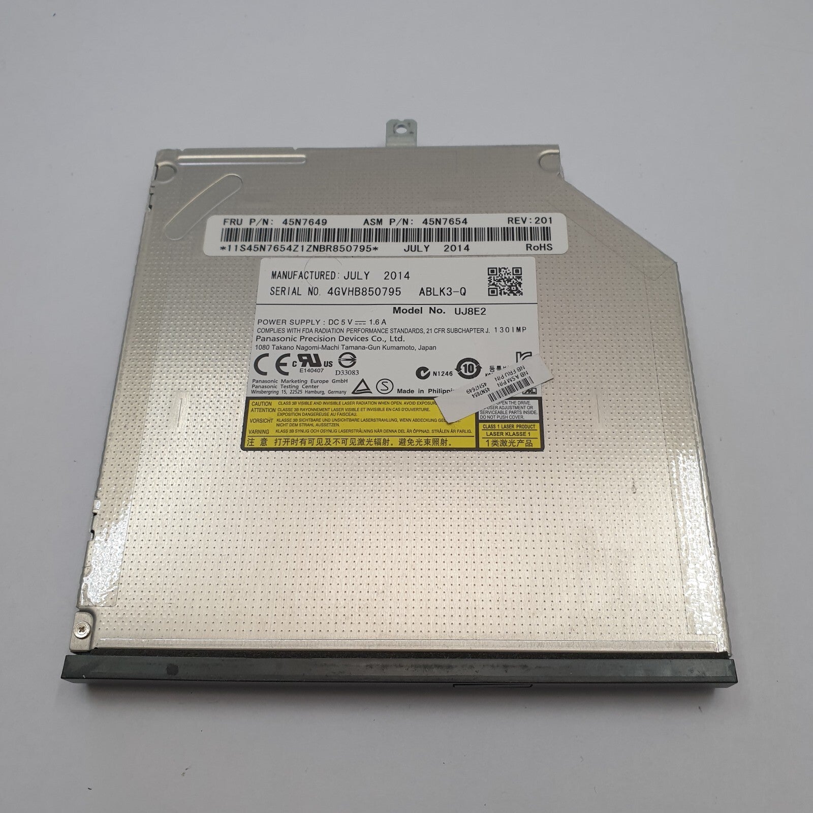 Lenovo ThinkPad W540 DVD Laufwerk Brenner Optisches Laufwerk CD DVD RW Drive