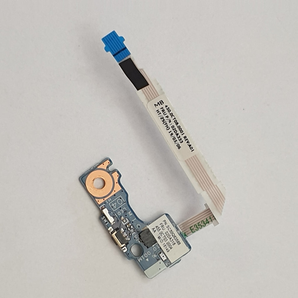 Lenovo Thinkpad Yoga L380 Powerbutton Einschaltknopf Platine Board mit Kabel