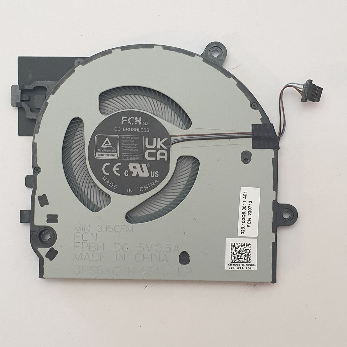 Dell Latitude 5330 CPU Lüfter Fan Cooler Ventilator Prozessorlüfter