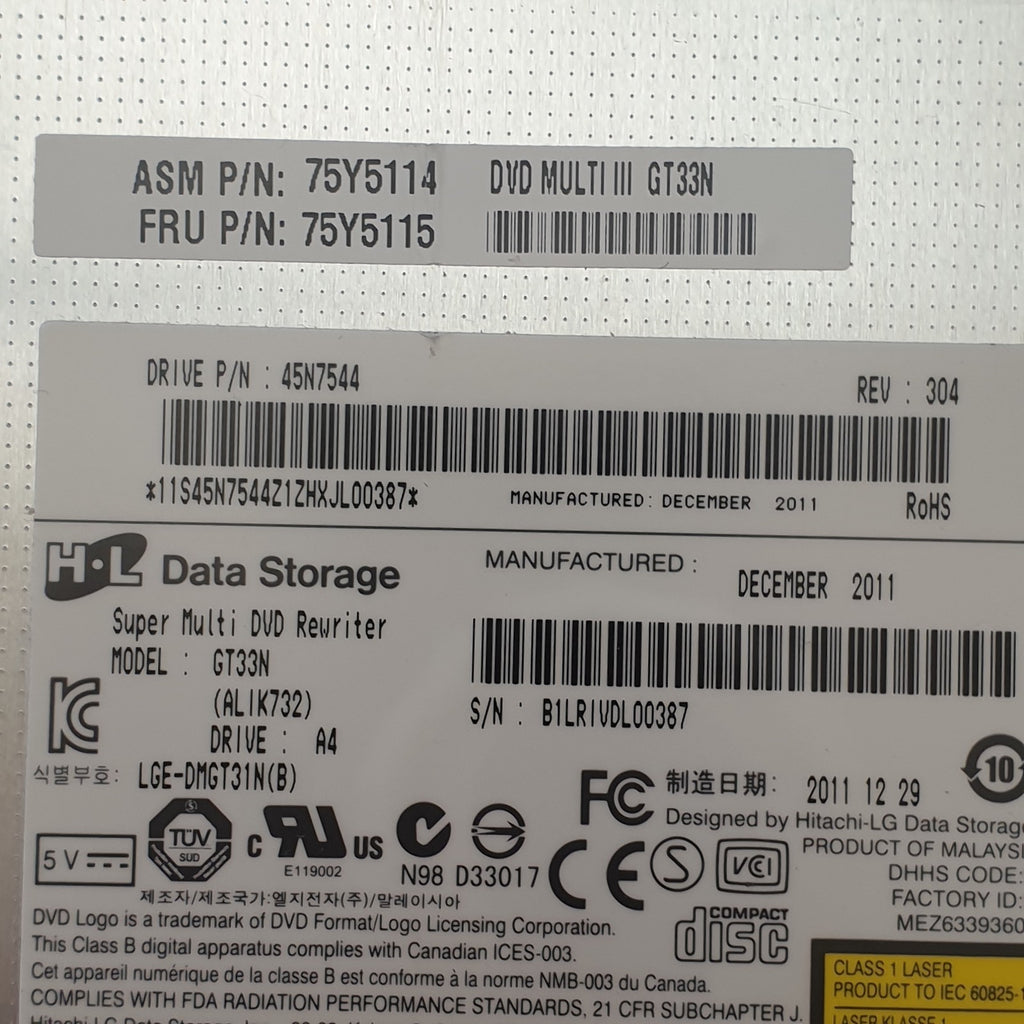Lenovo ThinkPad T420 DVD RW Brenner Laufwerk Serial Ultrabay Enhanced Multi