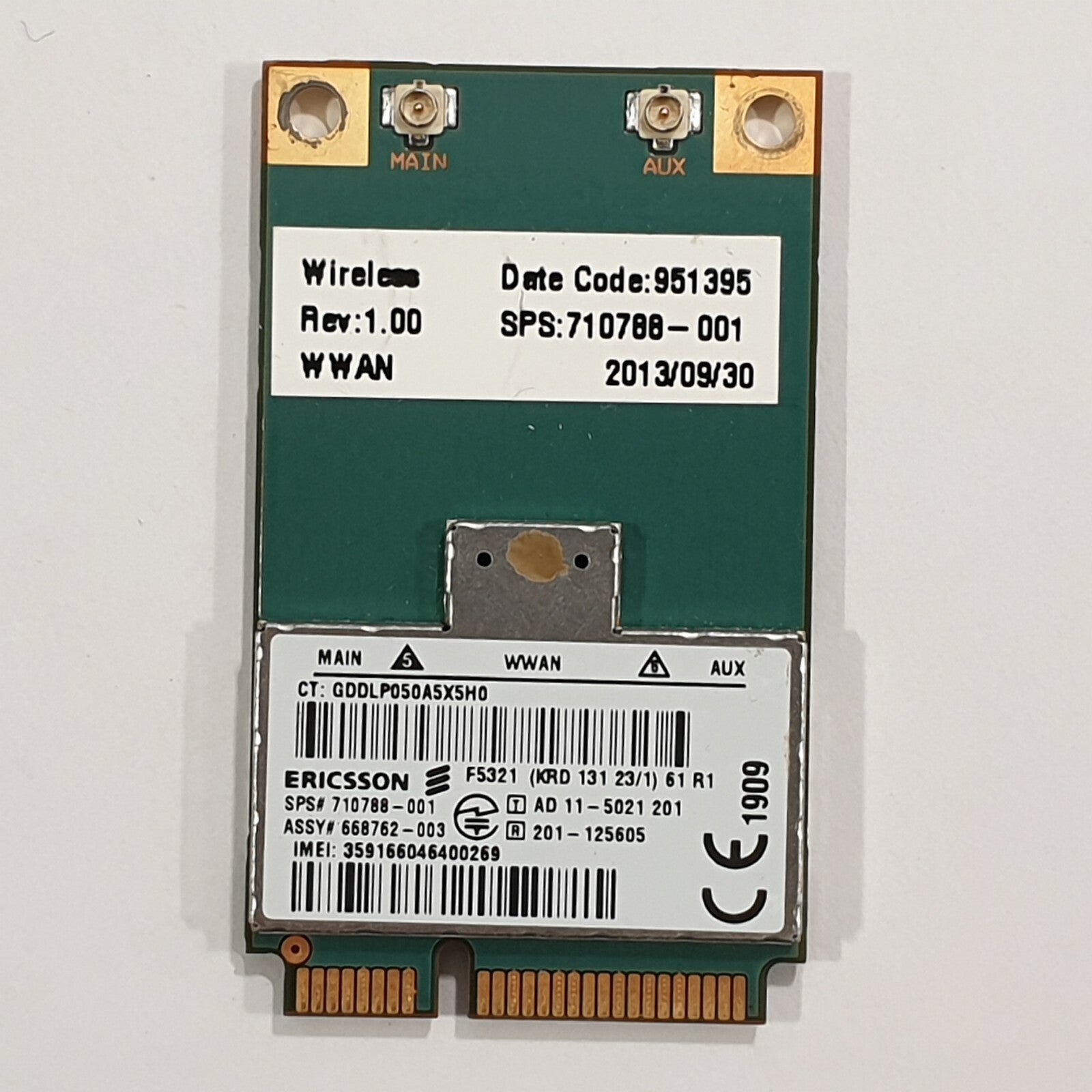HP EliteBook 2570p WWAN Karte 3G Ericsson F5321 WWAN 3G Modul Mobile Broadband