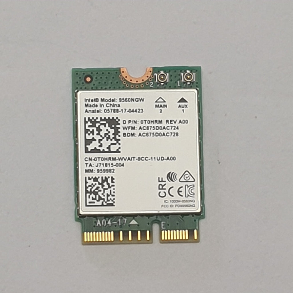 Dell Latitude 5300 WLAN Karte Wifi Intel 9560NGW WLAN Karte WiFi Modul