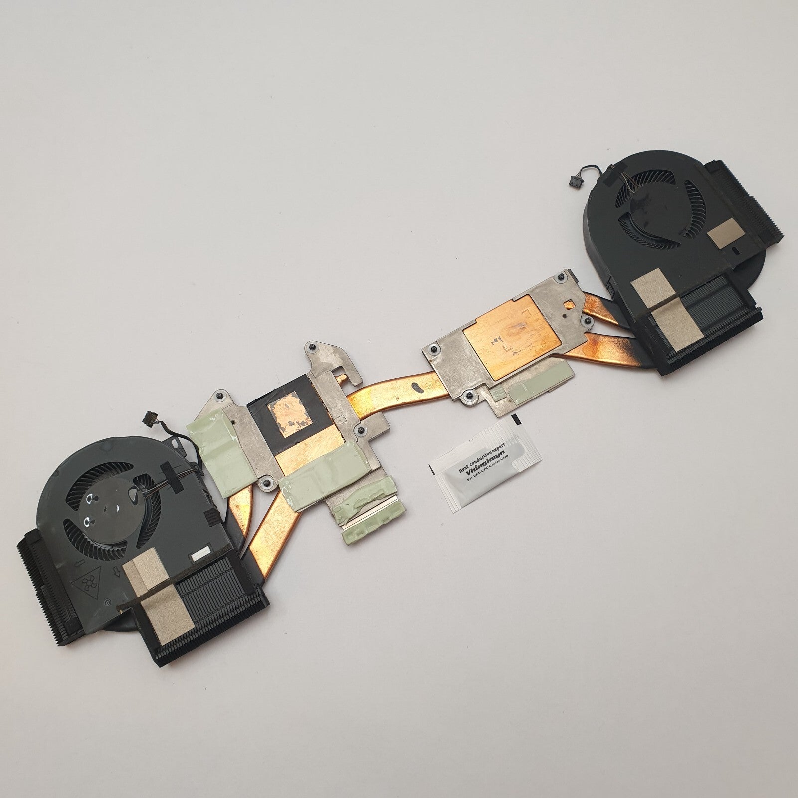 Dell Precision 7530 Kühler Lüfter Heatsink Fan Doppel Lüfter Wärmeleitpaste – Bild 2