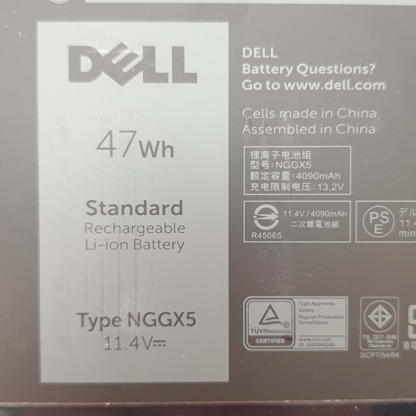 Dell Latitude E5270 Original Akku 4090mAh Li ion Battery Pack 47Wh – Bild 2