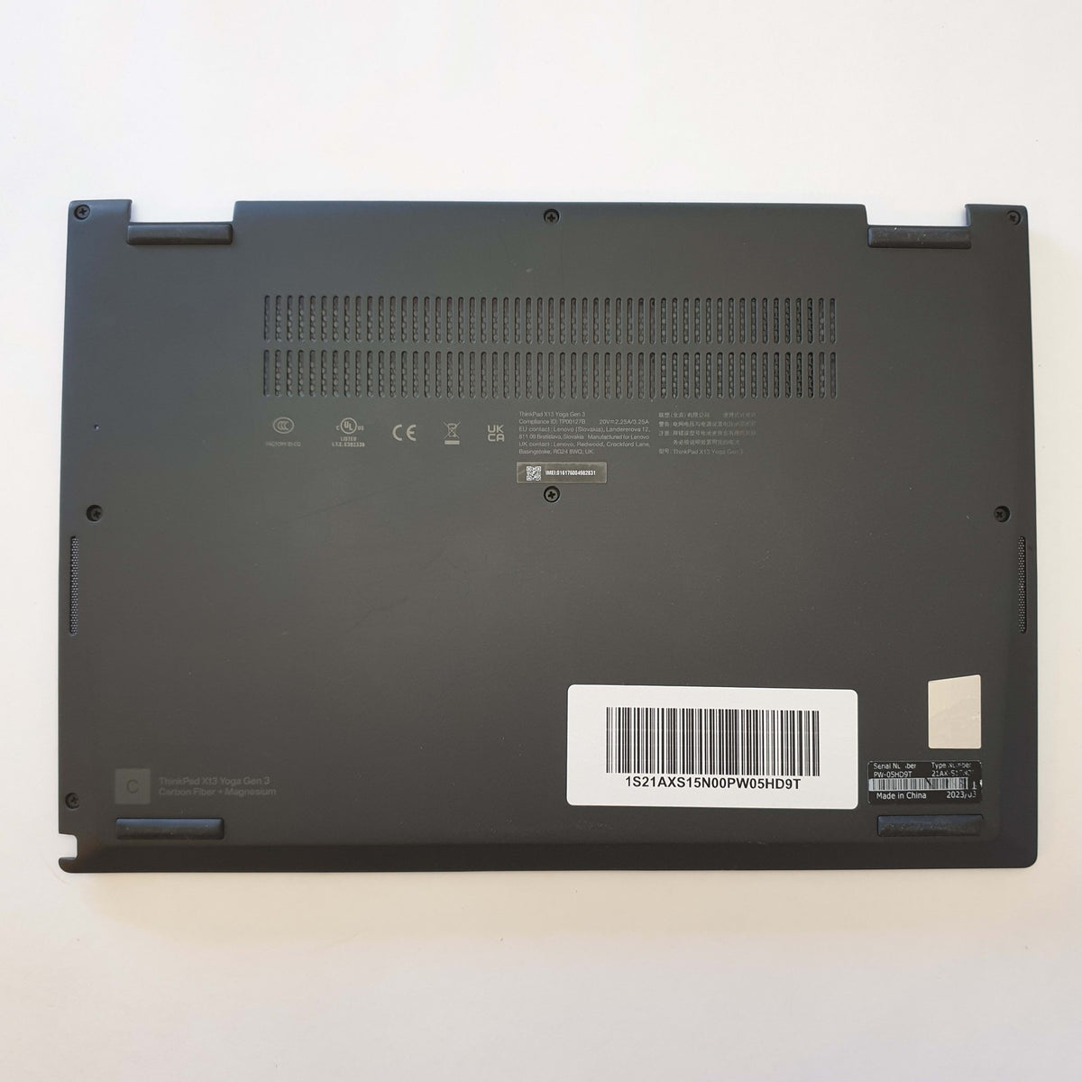 Lenovo ThinkPad X13 Yoga G3 Gehäuse Unterschale Unterteil Bottom Base Cover Case