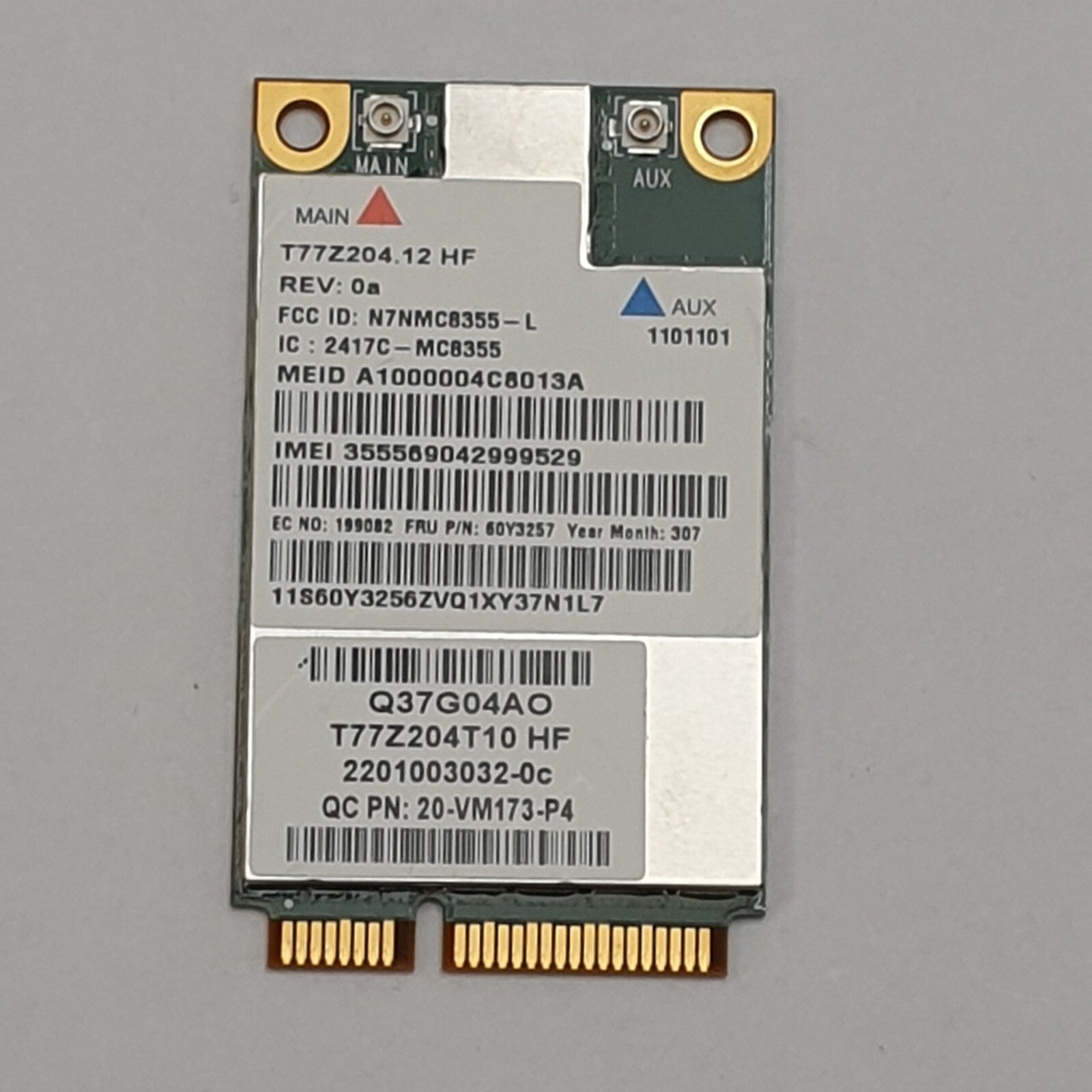 Lenovo ThinkPad T530 WWAN Karte 3G Sierra Wireless MC8355 3G WWAN Karte Modul