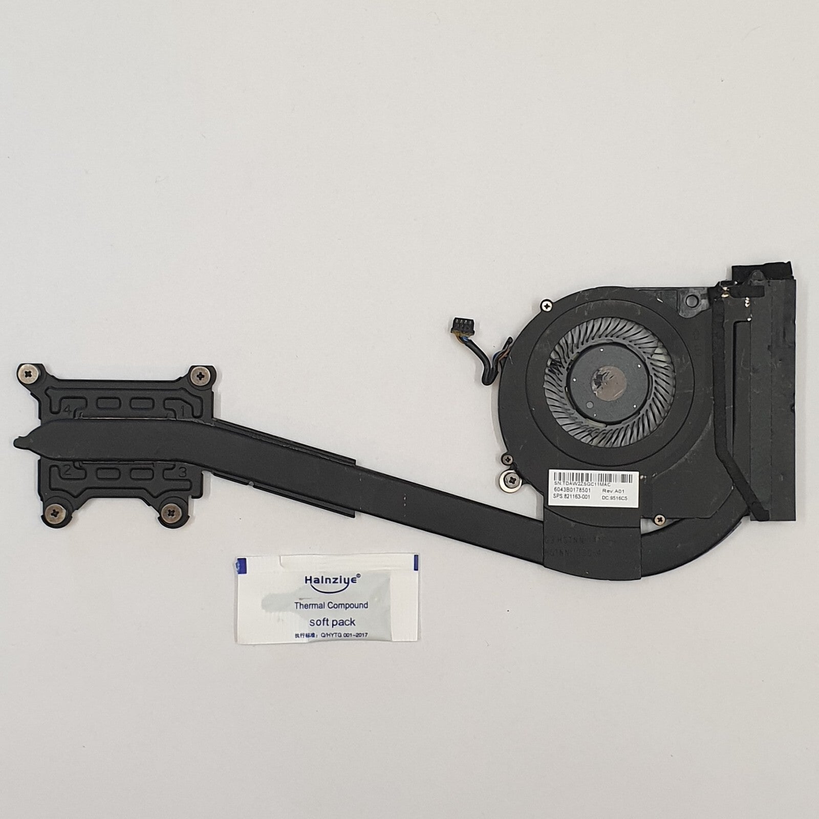 HP EliteBook 840 G3 Kühler Lüfter Wärmeleitpaste Fan Cooler Heatsink