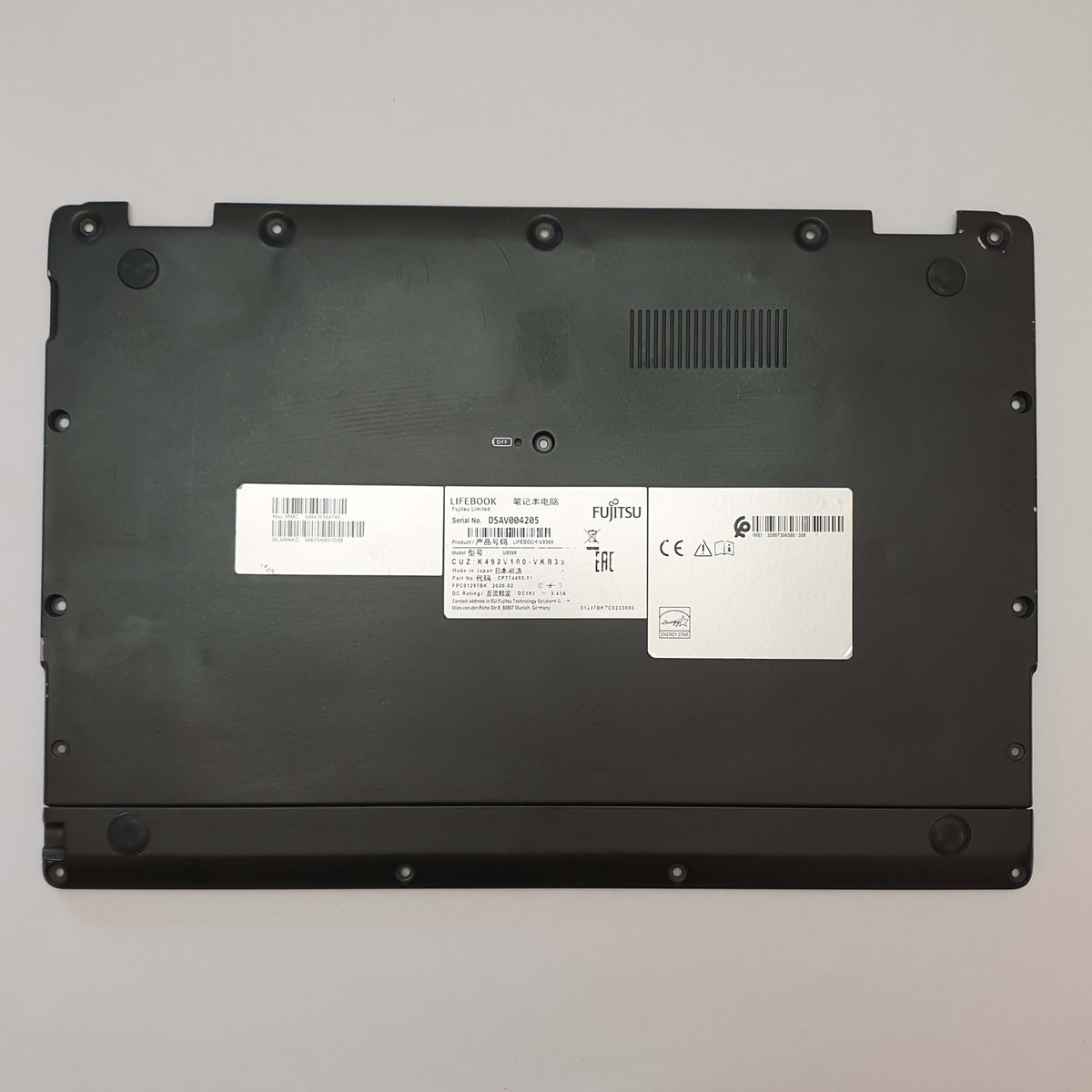 Fujitsu Lifebook U939X Gehäuse Unterschale Unterteil Bottom Base Cover Case