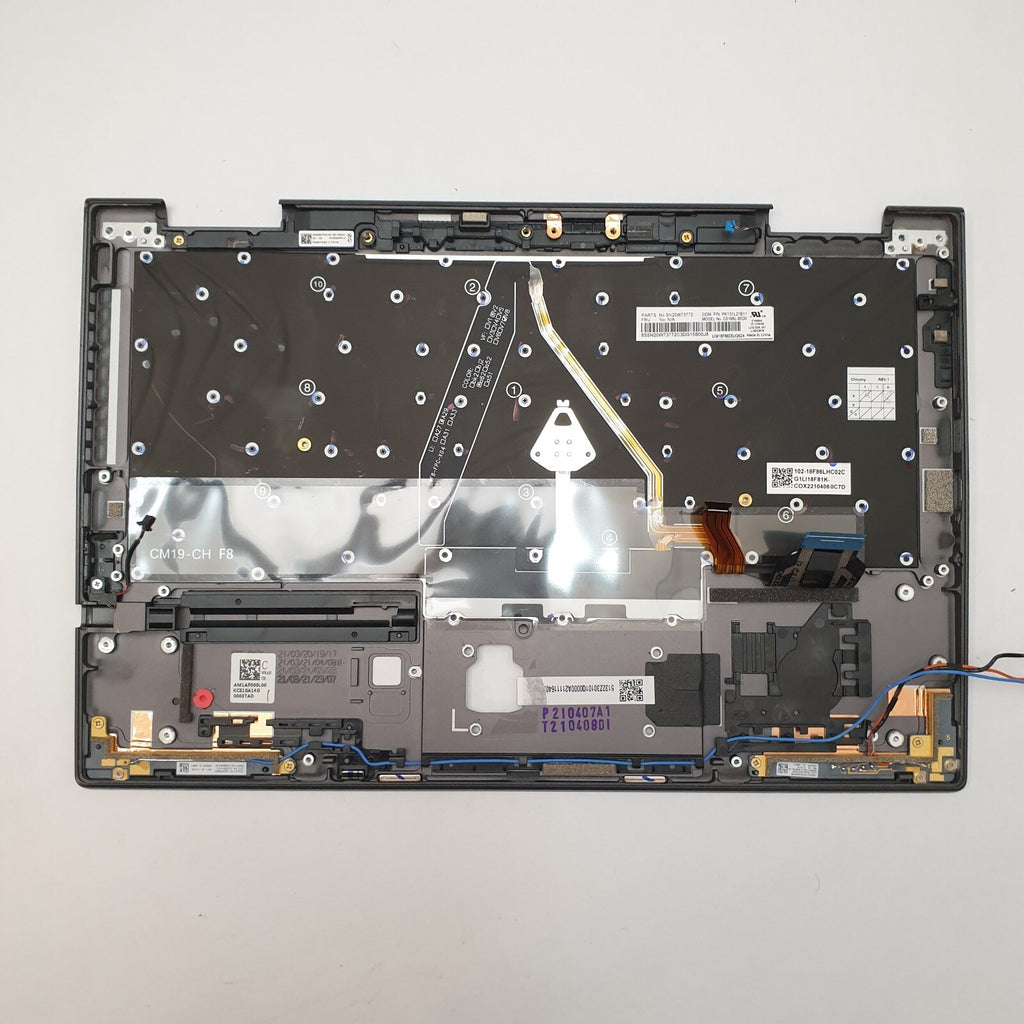 Lenovo ThinkPad X1 Yoga Gen 5 Handauflage Tastatur Deutsch QWERTZ Backlit – Bild 2