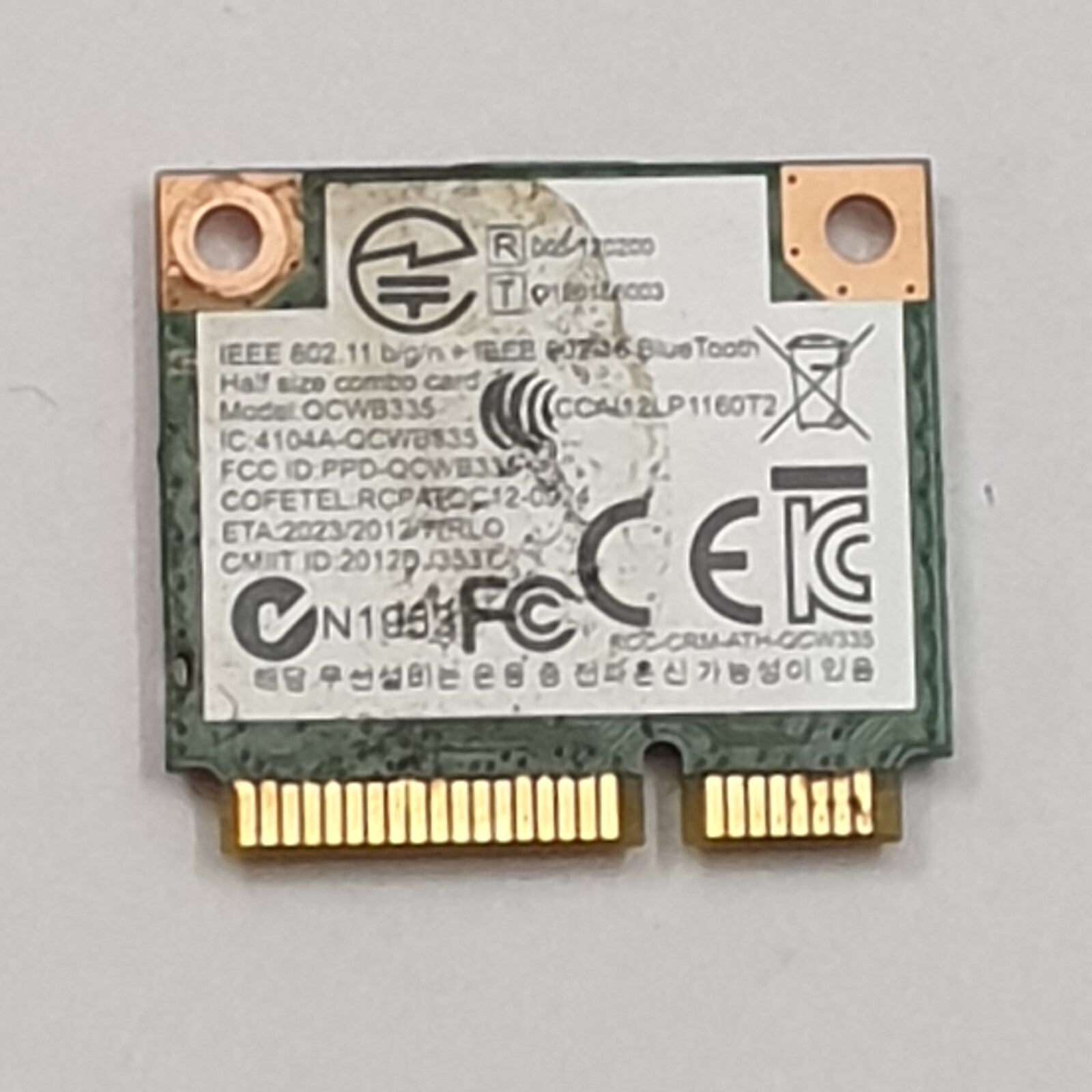 Asus R511L WLAN Karte Wifi Card Qualcomm Atheros QCWB335 Wireless Modul – Bild 2