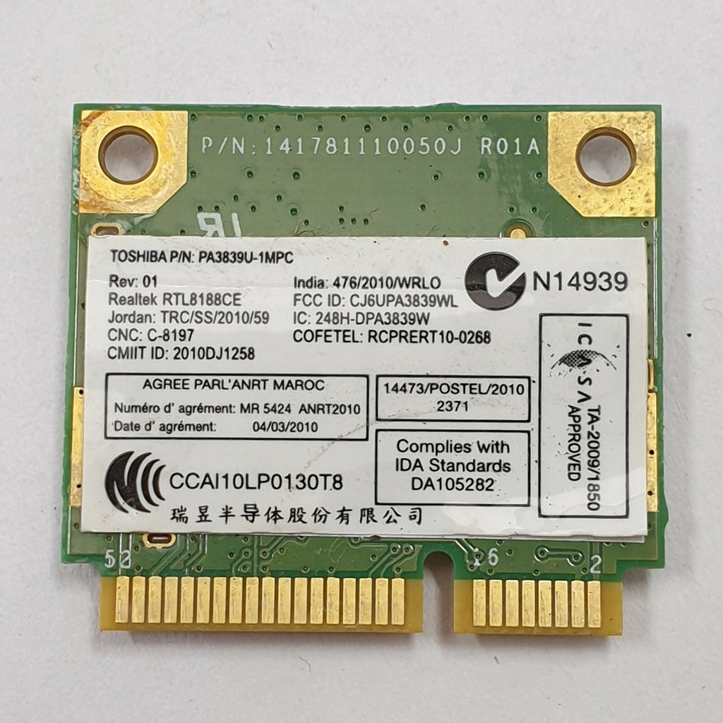 Toshiba Satellite C870 WLAN Karte Wifi Modul Wireless LAN Card RTL8188CE