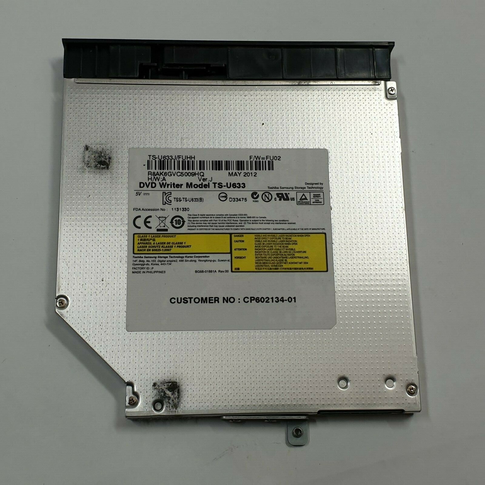 Fujitsu LifeBook 552/SL DVD Laufwerk Brenner CD DVD RW Writer – Bild 2