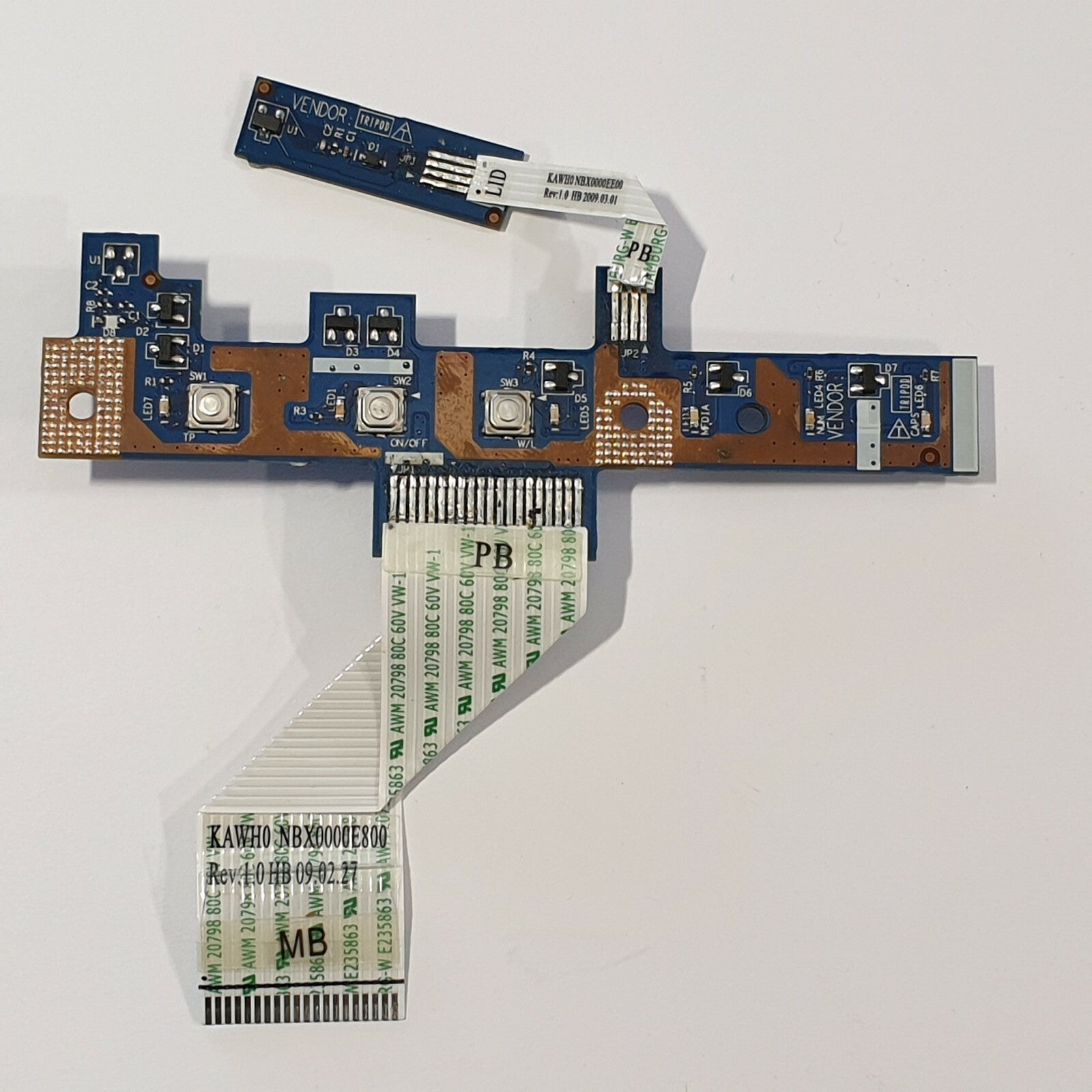 Acer eMachines G725 Powerbutton Board Power Button Platine Schalter