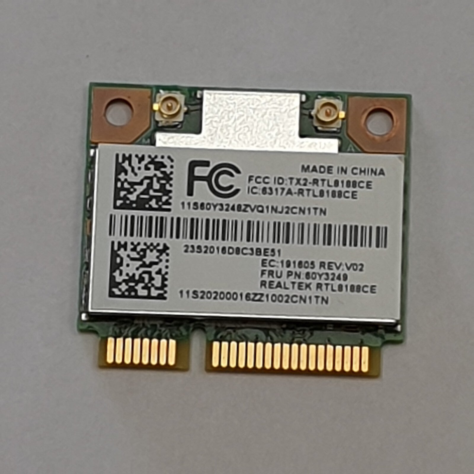 Lenovo ThinkPad W530 WLAN Karte Wifi Realtek RTL8188CE 60Y3249