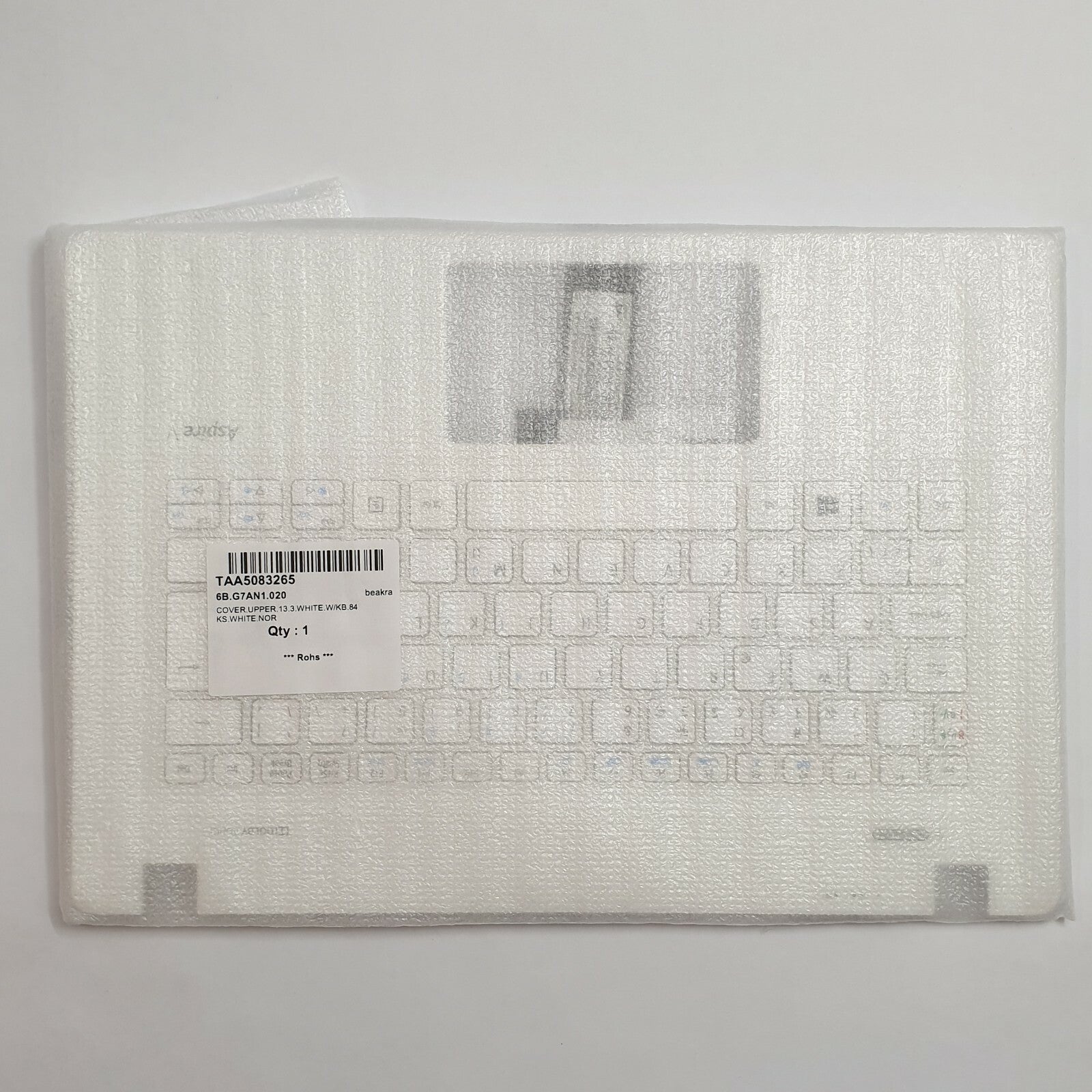Acer Aspire V3-373 Handauflage Tastatur Nordic QWERTY Palmrest Keyboard Weiß – Bild 3