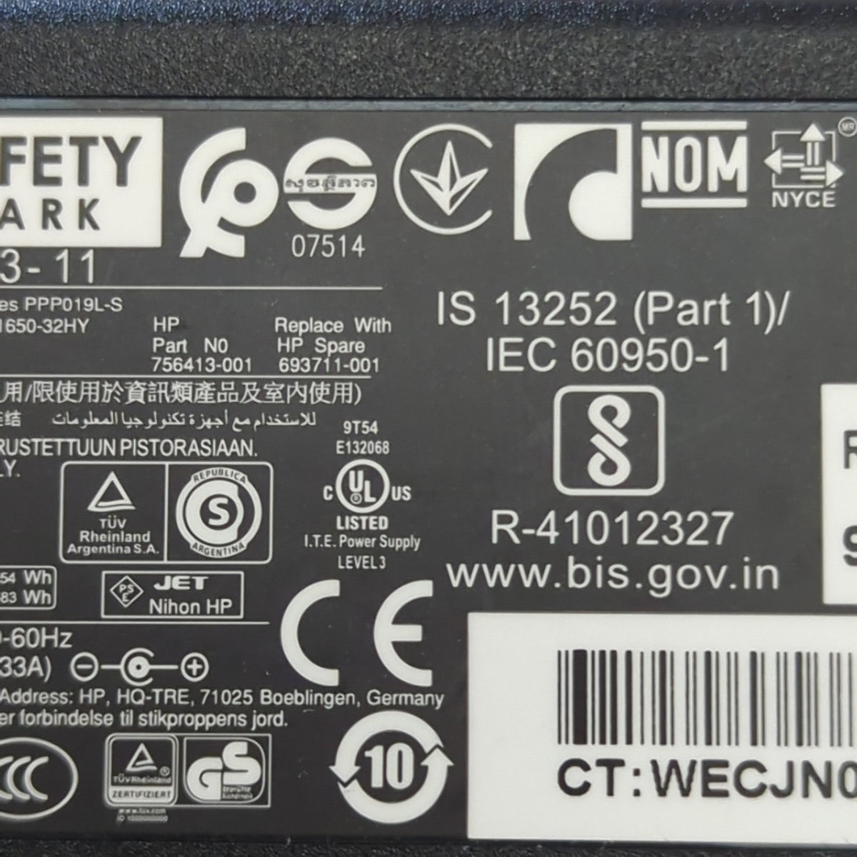 Original HP 65W Netzteil Ladegerät EliteBook ProBook 7,4mm + 4,5mm Adapter